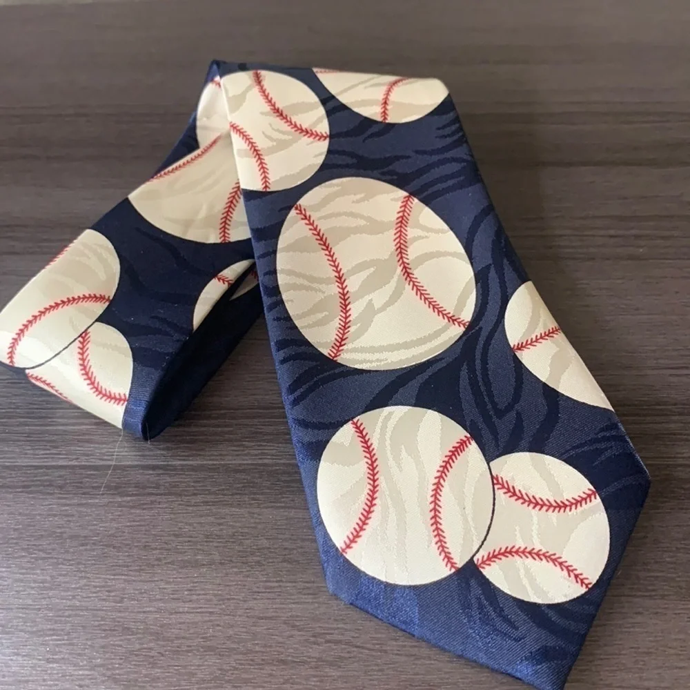 Navy‎ Baseball Tie
